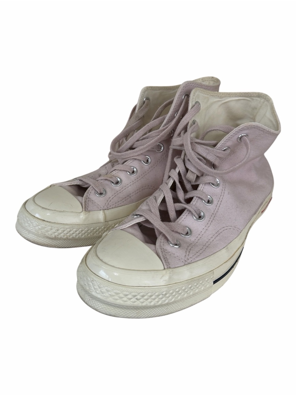 (S-2434) Chuck Taylor 70 High-Top Canvas Sneakers in Pink Arua, Size: 9/11